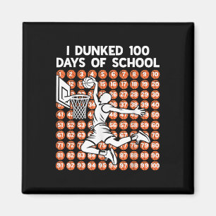 Aimant J'Ai Fait 100 Jours De Basketball Scolaire 100E Jo