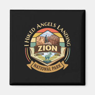 Aimant J'ai fait Angels Landing Zion Rétro Vintage Couche