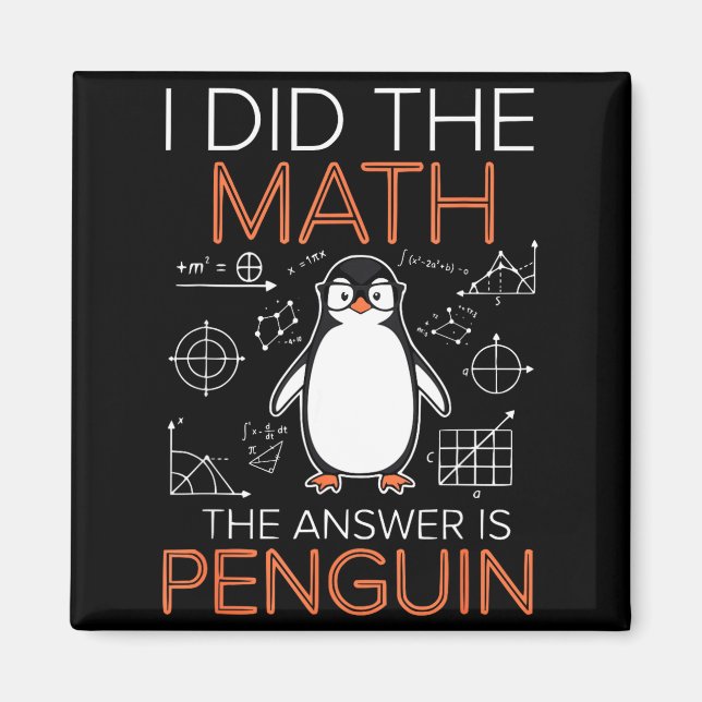 Aimant J'ai fait le calcul, la réponse est Prof de maths  (Devant)