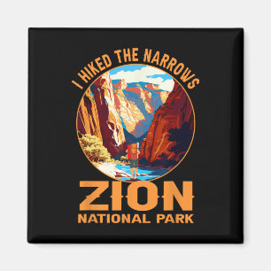 Aimant J'ai fait une randonnée dans The Narrows Zion Nati