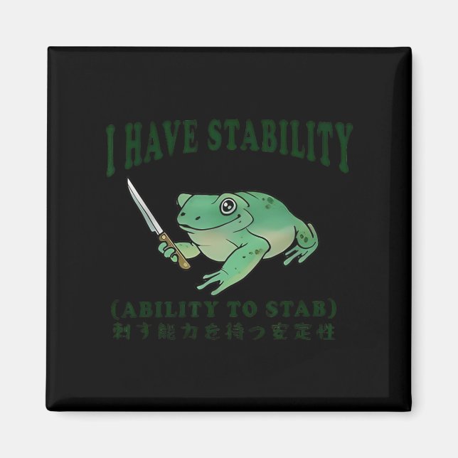 Aimant J'Ai La Stabilité De Stab Funny Frog Japane (Devant)