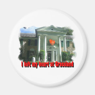 Aimant J'ai laissé mon coeur chez Graceland