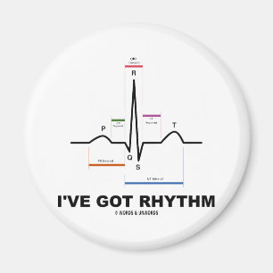 Aimant J'ai le rythme (ECG - EKG Heart Beat)