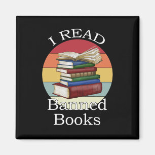Aimant J'ai lu Banned Books Librarian Bookworm Book Reade