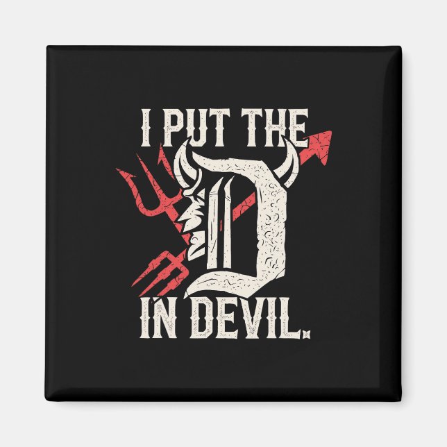 Aimant J'Ai Mis D Dans Devil Matching Couple Funny Hallow (Devant)