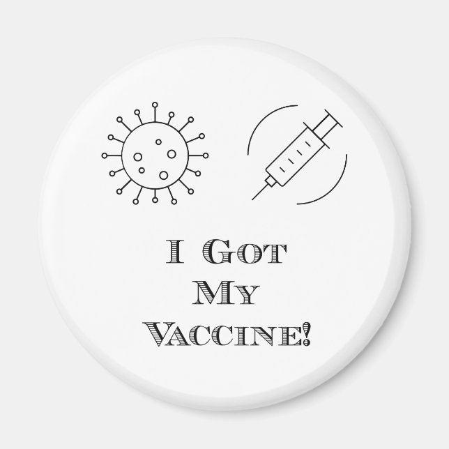Aimant J'Ai Mon Vaccin (Devant)