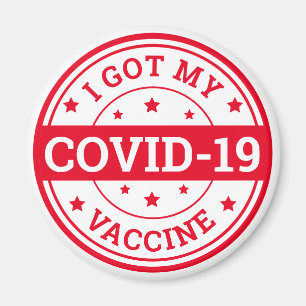 Aimant J'ai reçu mon vaccin contre la Covid-19