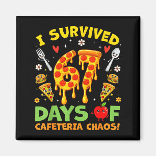 Aimant J'ai survécu 67 jours de chaos à la cafétéria Drôl