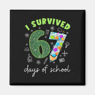 Aimant J'ai survécu 67 jours d'école 67 Mème Science Ense