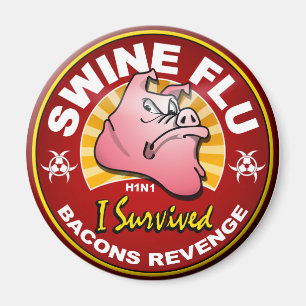 Aimant J'ai survécu à la pandémie de grippe de porcs - le