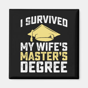 Aimant J'ai survécu à la remise du diplôme de master de m