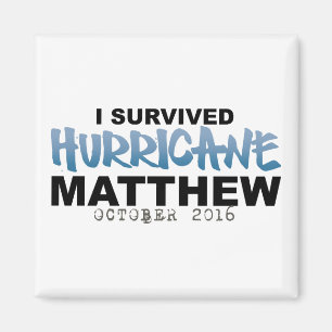 Aimant J'ai survécu ouragan Matthew en octobre 2016