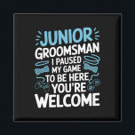 Aimant J'Ai Suspendu Mon Jeu Mariage Cravate Bow Jolie Ju<br><div class="desc">J'Ai Suspendu Mon Jeu Mariage Cravate Bow Jolie Junior Groomsman</div>
