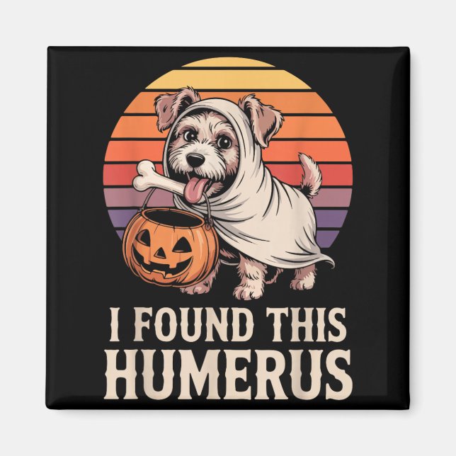 Aimant J'ai trouvé ce costume d'Halloween humérus 2 (Devant)
