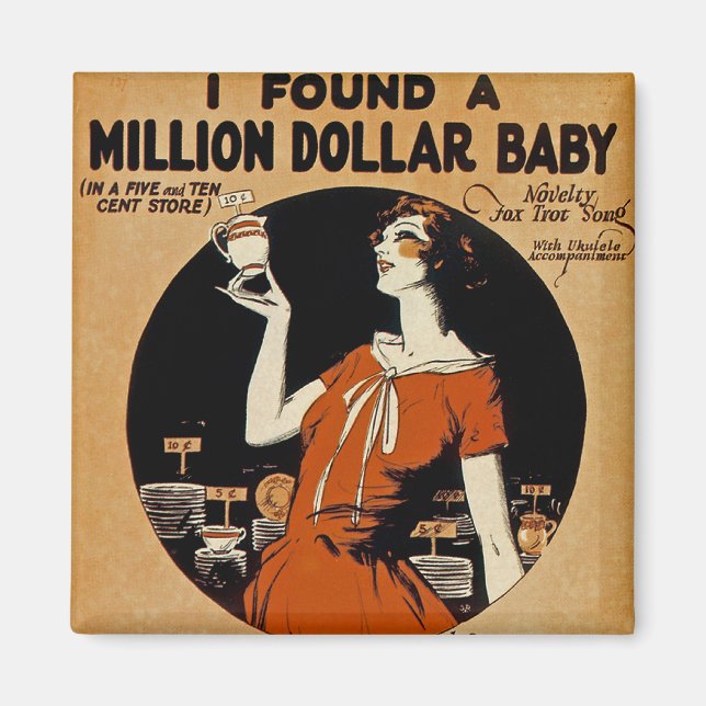 Aimant J'Ai Trouvé Un Million De Dollars De Bébé (Devant)