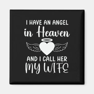 Aimant J'Ai Un Ange Au Ciel Et Je L'Appelle Ma Femme M