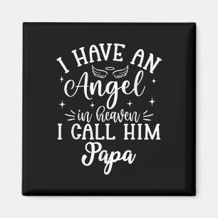 Aimant J'Ai Un Ange Au Ciel Et Je L'Appelle Papa