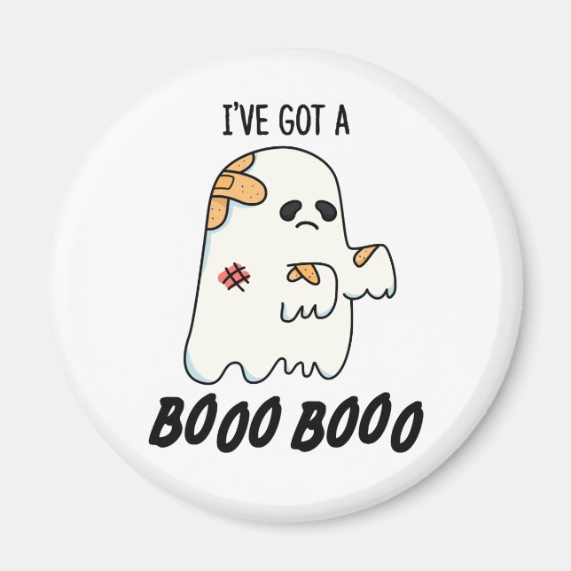 Aimant J'ai un Boo Boo Drôle jeu Halloween Pun (Devant)