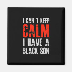 Aimant J'Ai Un Cadeau Fils Noir Pour Frican Maman Papa (1