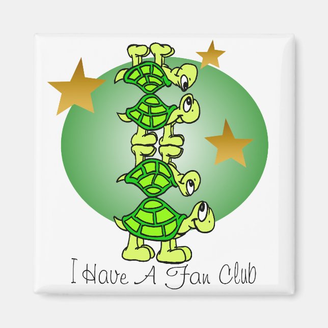 Aimant J'Ai Un Club De Ventilateur (Devant)