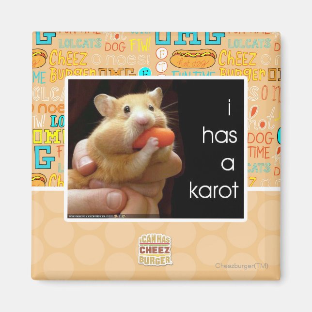 Aimant J'ai un karot (Devant)