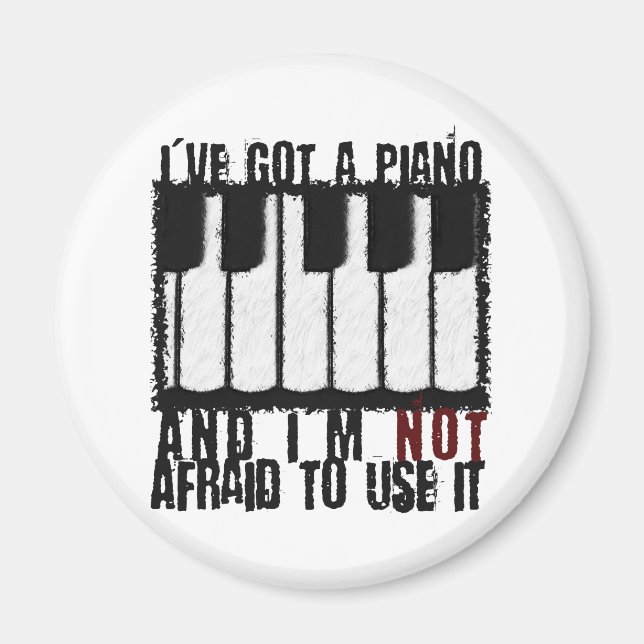 Aimant J'ai un piano (Devant)