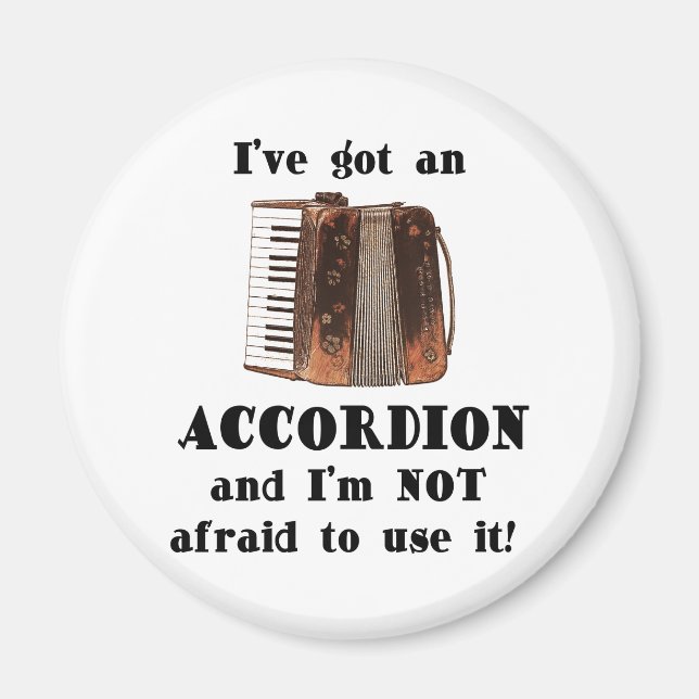 Aimant J'ai une accordion (Devant)