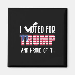 Aimant J'Ai Voté Pour Trump Patriot Patriote Américain Au
