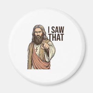 Aimant J'ai vu ce pointage religieux vintage gravure sur 