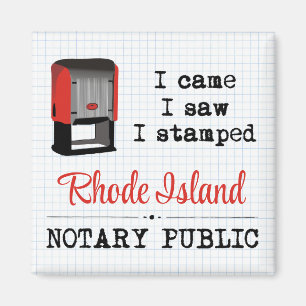 Aimant J'Ai Vu Un Notaire Bloqué Public Rhode Island