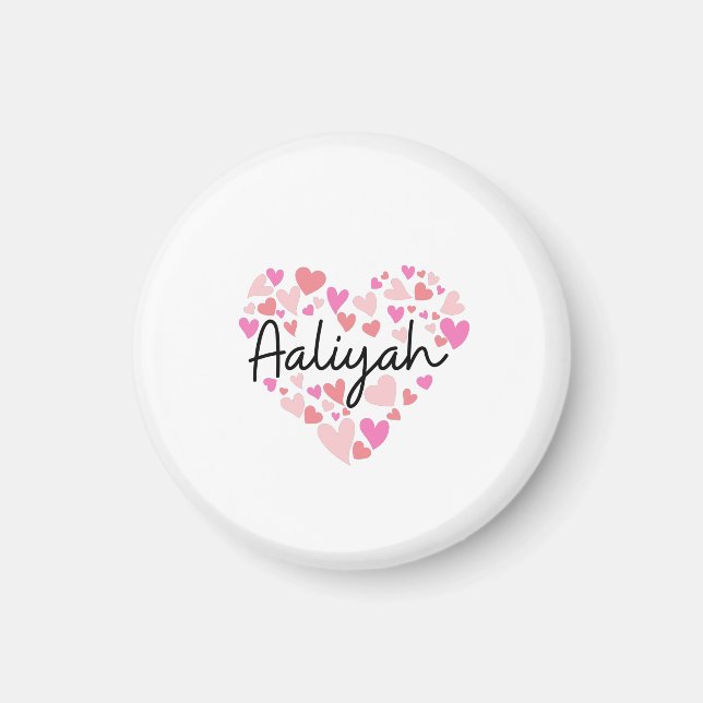 Aimant J'aime Aaliyah (Devant)