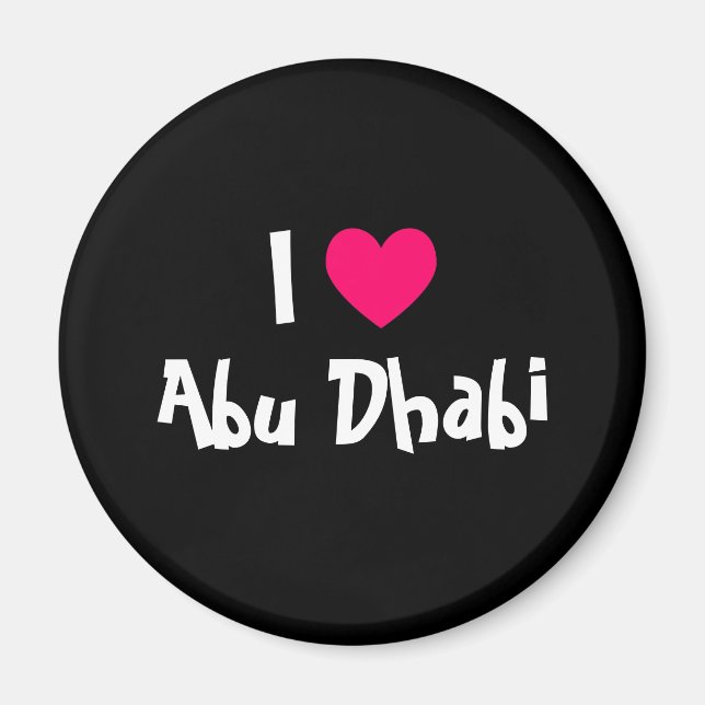 Aimant J'aime Abou Dabi (Devant)