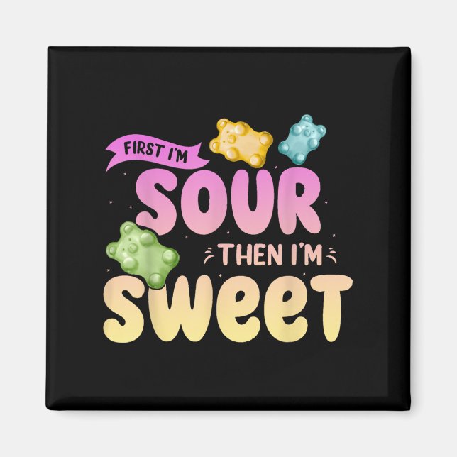 Aimant J'Aime Alors Je Suis Douce Funny Candy Patch Sweet (Devant)