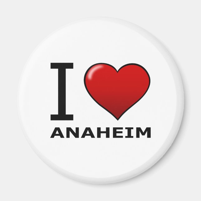 AIMANT J'AIME ANAHEIM, CA - CALIFORNIE (Devant)