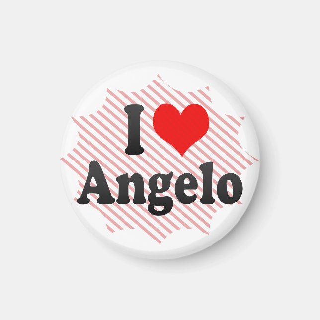 Aimant J'aime Angelo (Devant)