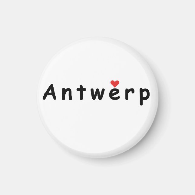 Aimant J'aime Anvers (Devant)