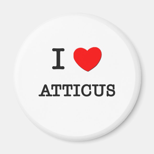 Aimant J'aime Atticus (Devant)