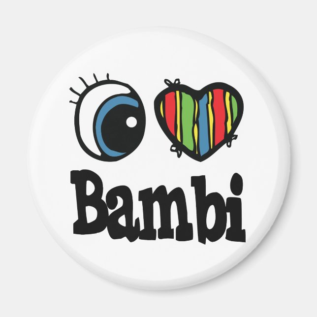 Aimant J'aime Bambi (Devant)