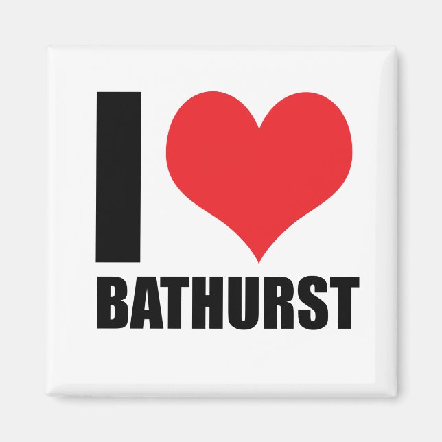 Aimant J'aime Bathurst (Devant)