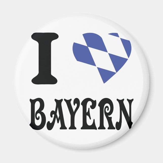 Aimant J'aime bayern (Devant)