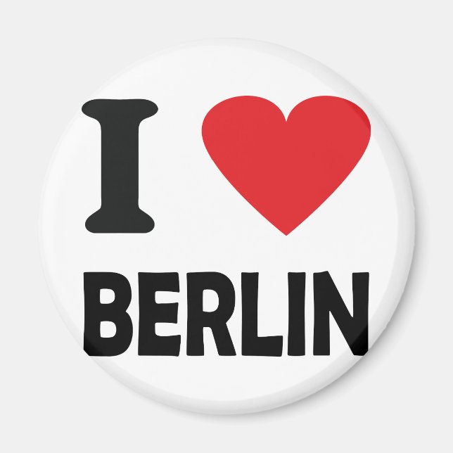 Aimant j'aime berlin (Devant)
