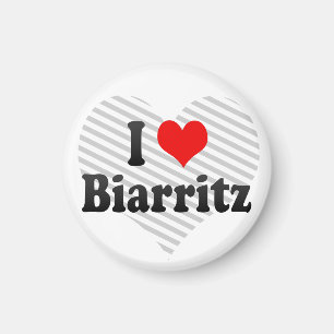 Aimant J'aime Biarritz, France