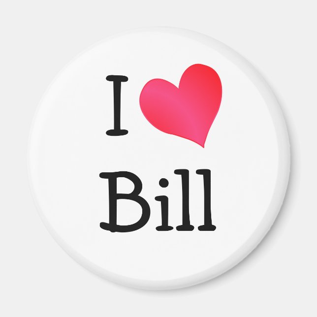 Aimant J'aime Bill (Devant)