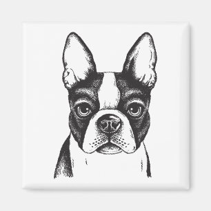 Aimant J'aime Boston Terriers