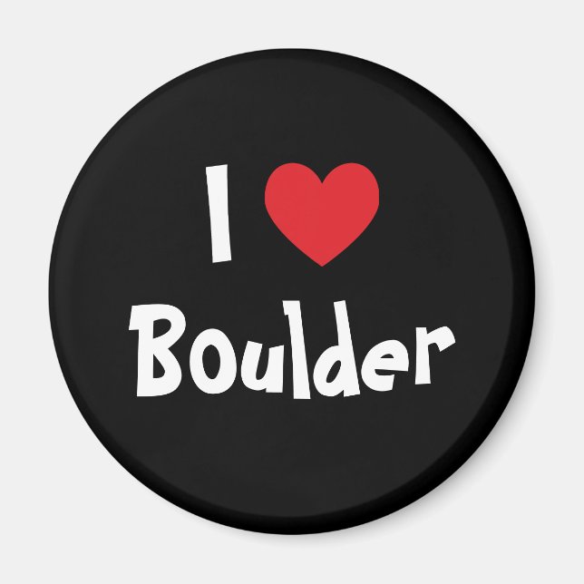 Aimant J'aime Boulder (Devant)