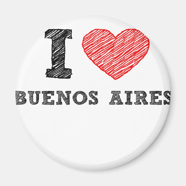 Aimant J'aime Buenos Aires (Devant)