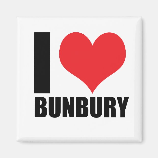 Aimant J'aime Bunbury (Devant)