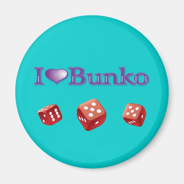 Aimant J'aime Bunko (Devant)