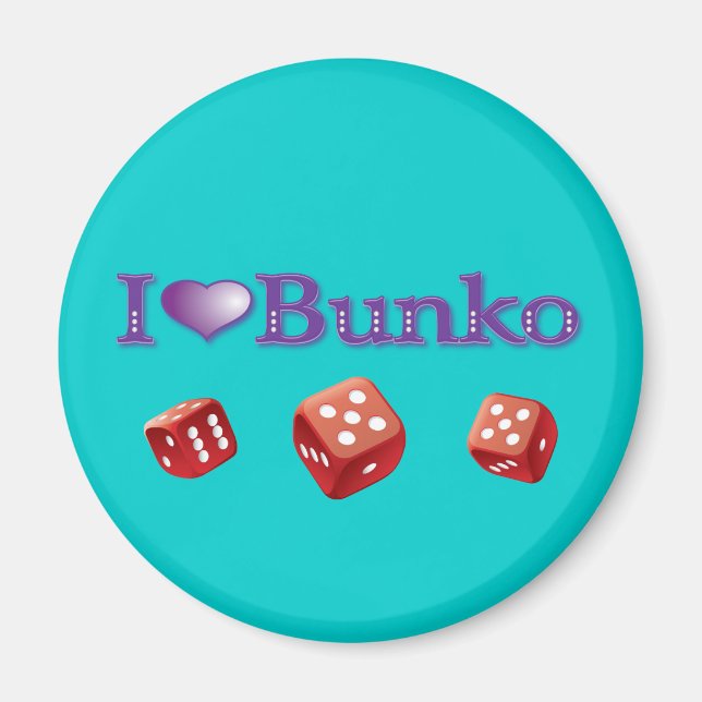 Aimant J'aime Bunko (Devant)
