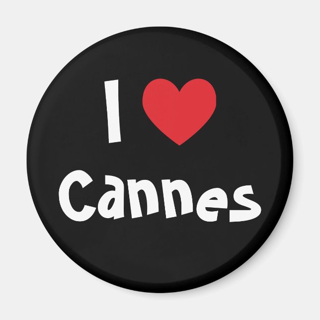 Aimant J'aime Cannes (Devant)